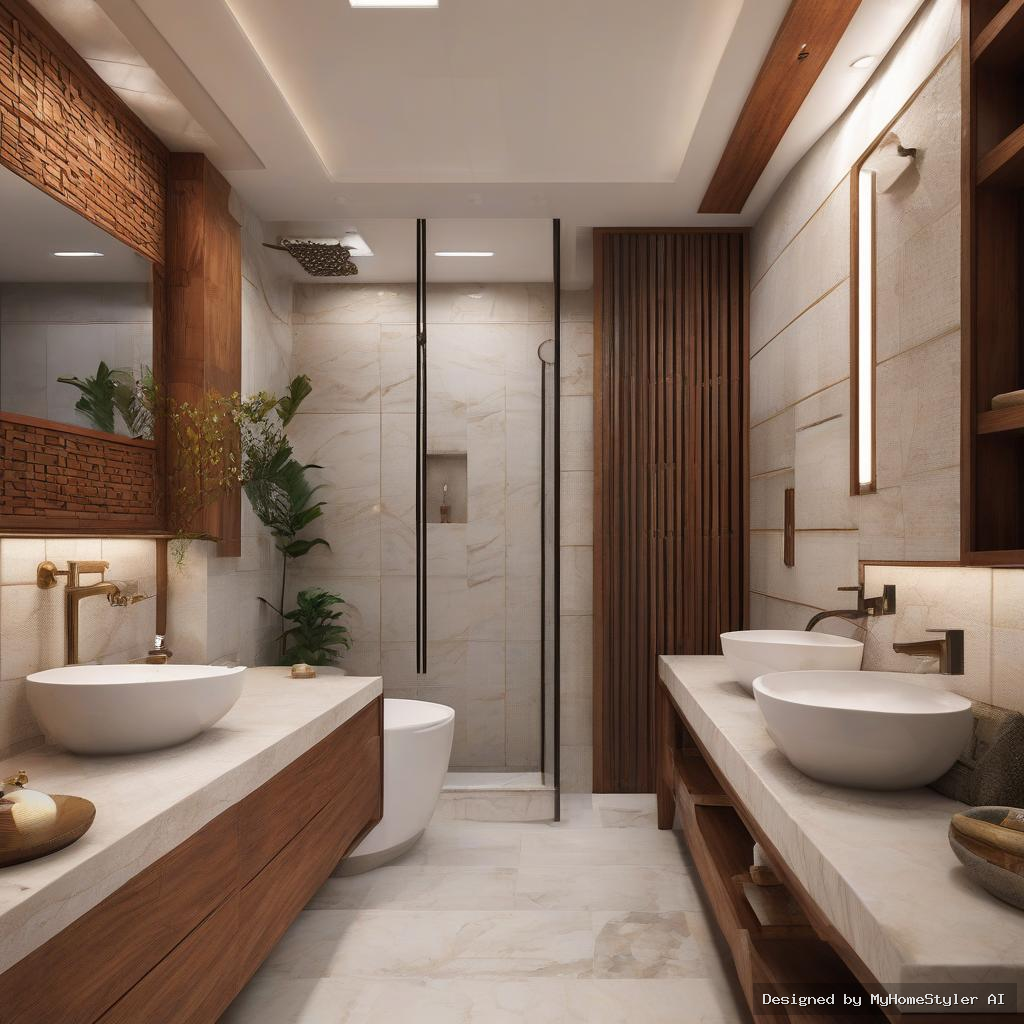Bathroom style upgrade after
