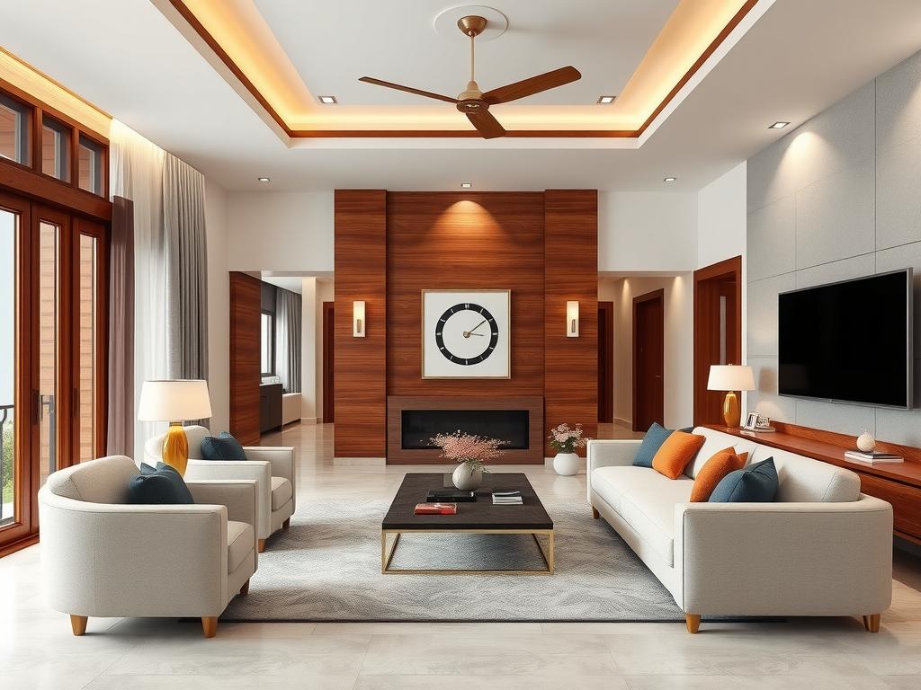 Living room AI redesign after